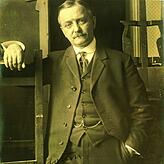 Félix Vallotton in seinem Pariser Atelier, 1915.
