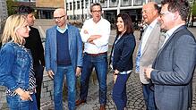 Die CDU-Kandidaten für den Gemeinderat auf den ersten Listenplätzen vor der Kommunalwahl 2019. Seither bilden einige von ihnen einen ...