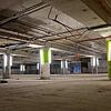 Bauarbeiten am Romanshorner Platz: Das Erdgeschoss des Edeka-Markts ist mittlerweile komplett entkernt.