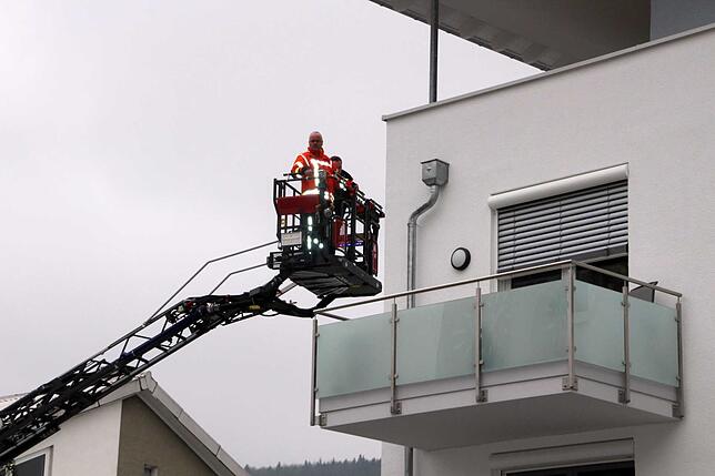 Bild 34: Bilder von der Drehleiter-Demonstration der Feuerwehr Blumberg