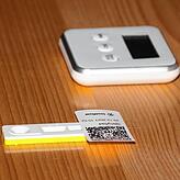 Ein Barcode-Aufkleber auf der Testkassette verhindert auch bei Hochbetrieb Verwechslungen.