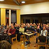 100 aufmerksame Zuhörer gibt es bei der Podiumsdiskussion zum Thema &bdquo;Rettet die Bienen&ldquo; im evangelischen Gemeindehaus am ...