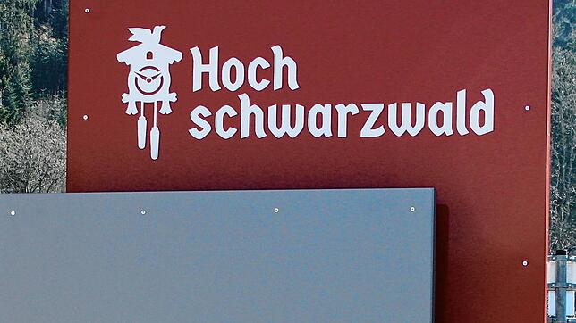 Eine Stele der Hochschwarzwald Tourismus GmbH bei Todtmoos. Der Gesellschaft drohte im Februar die Insolvenz.