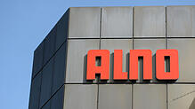 Das Alno-Logo an der Unternehmensz-Zentrale in Pfullendorf. Bild: dpa