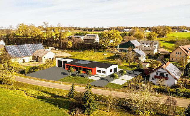 So soll das neue Feuerwehrhaus an der Hausener Straße in Schwäblishausen aussehen.