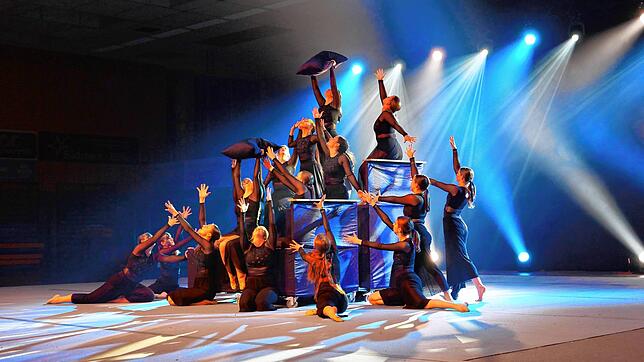 Das junge Showteam Phoenix zeigte einen eindrucksvollen Auftritt und war mit seiner Leistung beim Bundesfinale in Worms zufrieden.