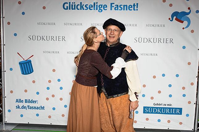 SÜDKURIER Fotowand beim Stockacher Narrengericht 2020