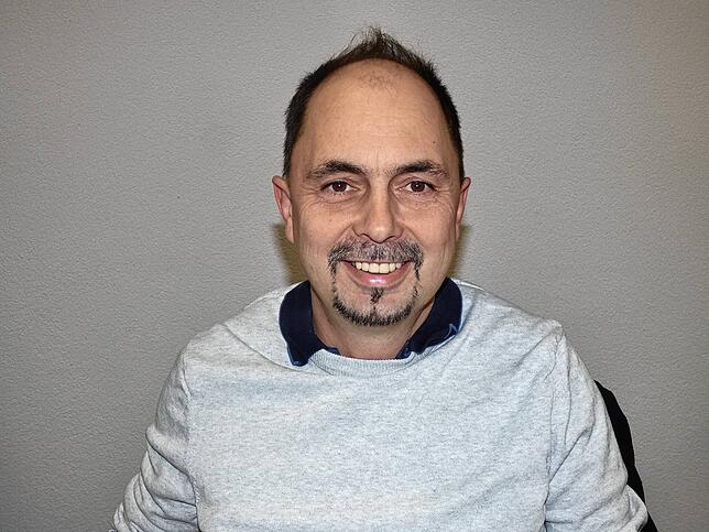 Gemeinderat Matthias Vogt (FW) lobt die Initiative der Hotzenpower für ein Bürgerwindrad auf dem Hoheneck.