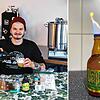 Lukas Kromer aus VS-Obereschach hat unter Laborbedingungen aus dieser 30 Jahre alten Flasche &bdquo;Berliner Weisse&ldquo; Hefezellen ...