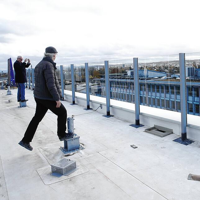 Aussicht auf den Seerhein: Im sechsten Obergeschoss des Gebäudekomplexes wird eine Dachterrasse für das Restaurant eingerichtet.