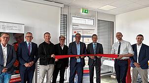 Von links Matthias Ziegler, Sven Hinterseh, Stephan Niggemeier, Peter Löchle, Jürgen Roth, Hanno Hurth, Leonard v. Hammerstein und ...