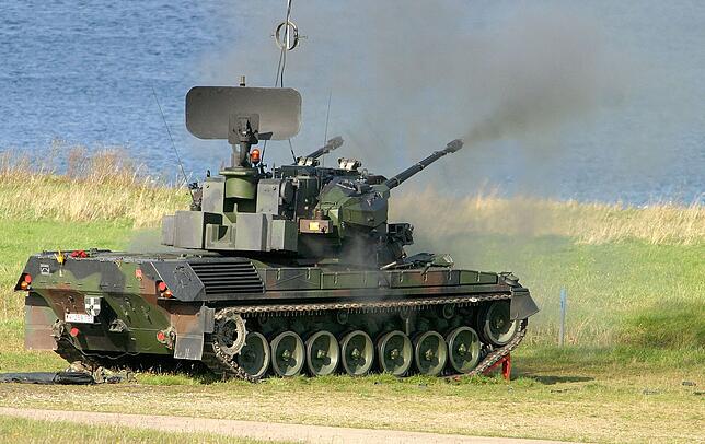 Der inzwischen von der Bundeswehr ausgemusterte Gepard ist ein Flugabwehrkanonenpanzer.