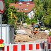 Bei der Hubmühle wird ein größerer Kanal verlegt, dazu die Wasserleitung ausgetauscht und deshalb ist die Straße nach Kleinschönach ...