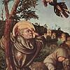 Franz von Assisi in einer Darstellung Lucas Cranach des Älteren.