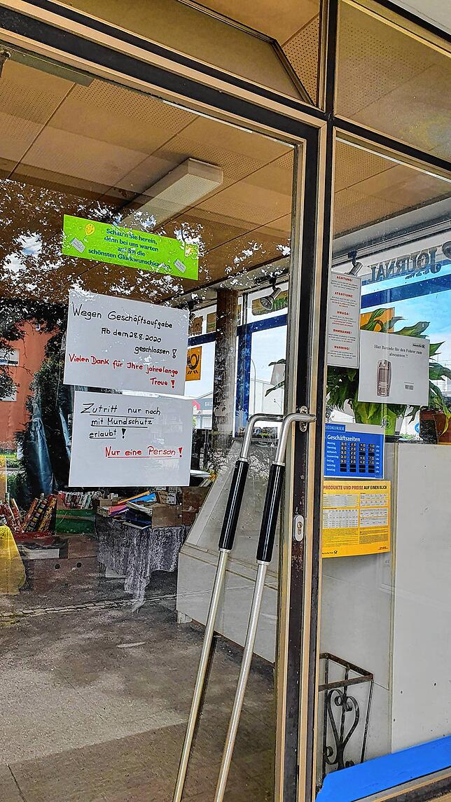 Die Postfiliale in der Singener Südstadt schließt Ende August. Schreibwaren Brütsch ist Vergangenheit.