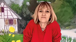 Petra Korherr zeigt ihre Arbeiten aus dem Upcycling-Prozess in der „Jungen Galerie“ des Hegau-Jugendwerks in Gailingen.