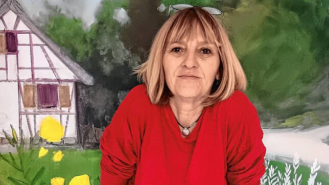 Petra Korherr zeigt ihre Arbeiten aus dem Upcycling-Prozess in der „Jungen Galerie“ des Hegau-Jugendwerks in Gailingen.
