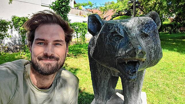 Der erste Selfie-Point in Bermatingen ist nicht schwer zu finden.
