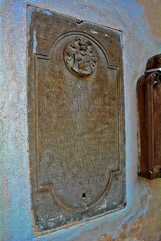 Mit nur 22 Jahren starb Georg Prosper Schwab im Jahr 1733. Er war der Bruder von Abt Anselm II., der seinem Bruder diese Erinnerung ...