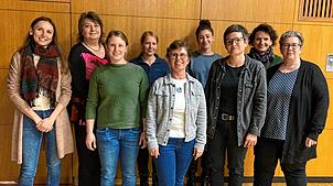 Schlagen neuen Weg ein (von links): Diana Nowacki, Andrea Masche, Sandra Tröndle, Verena Rutschmann, Elvira Fricker, Ramona Zolg, Katja ...