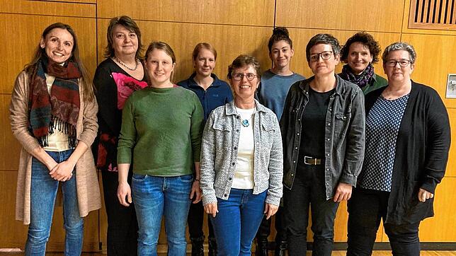 Schlagen neuen Weg ein (von links): Diana Nowacki, Andrea Masche, Sandra Tröndle, Verena Rutschmann, Elvira Fricker, Ramona Zolg, Katja ...