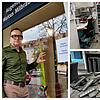Einbrecher räumen im Februar 2024 das Optikgeschäft von Markus Milbradt in der Karlstraße leer und hinterlassen ein Chaos, hier ein Bild ...