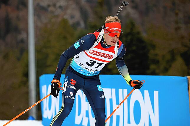 Roman Rees (SV Schauinsland) beim IBU Biathlon Weltcup 2023 in Ruhpolding.