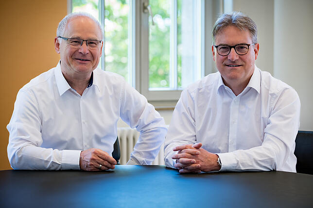 Werner Rottler, Präsident der Handwerkskammer Konstanz (links) und Georg Hiltner, Hauptgeschäftsführer der Handwerkskammer Konstanz. Sie ...