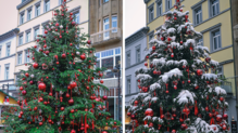Der Weihnachtsbaum auf der Konstanzer Marktstätte. Ob er diese Weihnachten auch mit Schnee bedeckt sein wird?