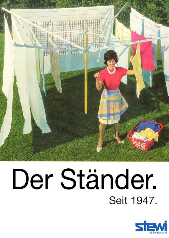 Stewi Wäscheschirm: Im Zeitalter der Wäschetrockner sieht man diese Erfindung immer seltener. Dabei ist sie deutlich stromsparender und ...