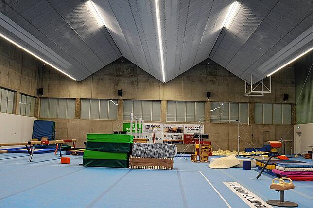 Die gut ausgestattete Gerätturnhalle lässt keine Wünsche offen.