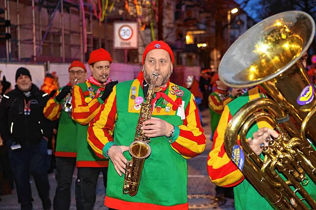Bild 35: In Petershausen steht der Narrenbaum! Alle Fotos vom Freitagabend