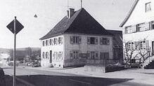 Das ehemalige Ittendorfer Rathaus im Jahr 1977 kurz vor dem Abriss.