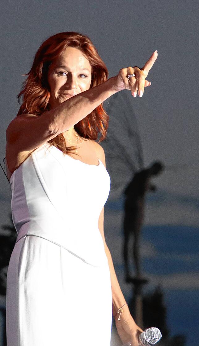 Andrea Berg war schier überwältigt, angesichts des begeisterten Publikums.