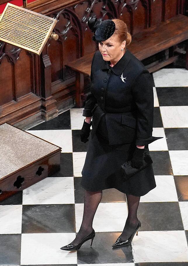 Sarah Ferguson, die Ex-Frau von Prinz Andrew, beim Staatsakt