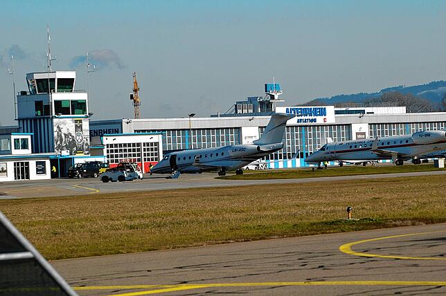 Der Flughafen Altenrhein war das Ziel des Piloten.