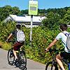 Mit der Tafel zur Zählung der Fahrradfahrer am Murger Weg zwischen Obersäckingen und dem Rheinkraftwerk möchte der BUND Ortsgruppe Bad ...