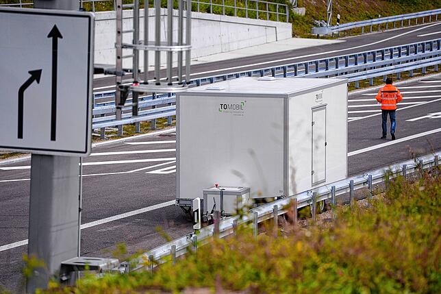 Das Problem wird entfernt: der Toilettenwagen.