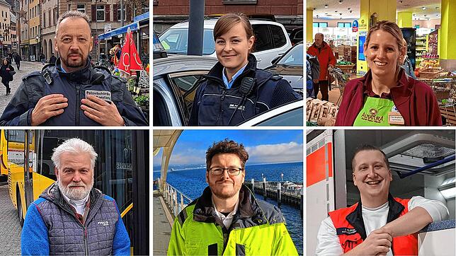 Ob in Uniform, hinter dem Steuer des Busses oder der Kasse im Supermarkt – diese Menschen begegnen täglich ihren Mitbürgern bei ihrer ...