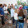 Das SÜDKURIER-Stadtgespräch auf dem Stephansplatz am 22. August. Zahlreiche sind Anwohner, Stadträte und Vertreter der Verwaltung ...