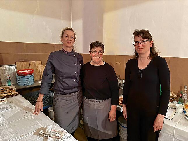 Nadine Miersch und ihr Team begleiten den Abend kulinarisch.