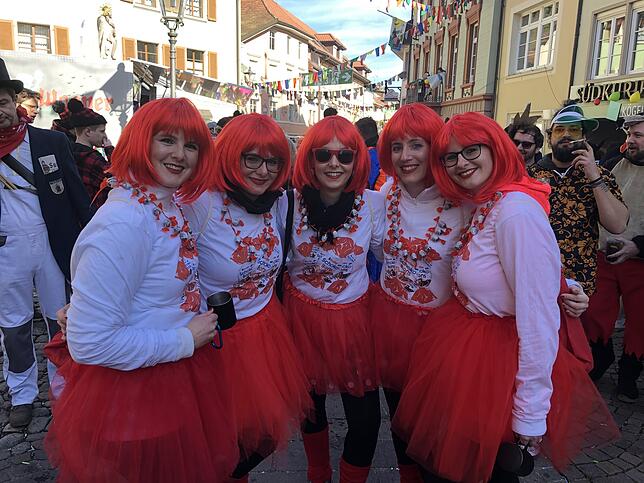 Bild 10: So schön war die Hoorige Mess&lsquo; in Tiengen: Wir haben die größte Straßenfasnacht der Region in Bildern und Videos festgehalten