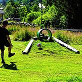 Fußballgolf kann im Spaßpark gespielt werden.