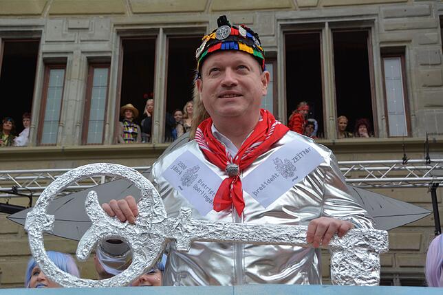 Träumerischer Blick des Oberbürgermeisters: in die Zukunft?