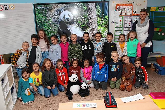 22 Kinder besuchen die Klasse 1c der Goetheschule Rheinfelden. Klassenlehrerin ist Julia Kummer.