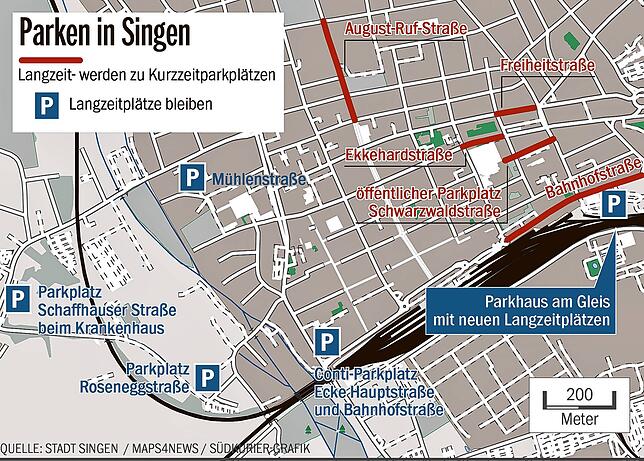 Bild 1: Nach zwei Stunden ist Schluss: Autofahrer sollen ab 2023 besser ins Parkhaus fahren