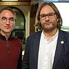 Der Physiker Alexander Leymann (links) und Moderator Christian Raupach vom Bundesamt für Strahlenschutz folgten einer Einladung des ...