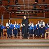 Frank Pohl und das Orchester des Musikvereins Aispel-Rohr bedanken sich für den lang anhaltenden Applaus am Ende des Konzerts. Bilder: ...