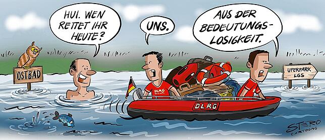 Bild 8: Das Jahr 2021 in zwölf Karikaturen