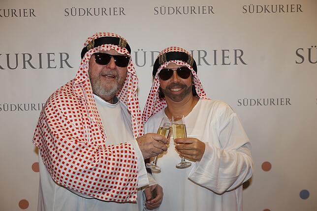 Bild 1: An der SÜDKURIER-Fotowand: Das sind die Gäste der Fernsehfasnacht (Teil 3)